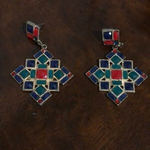 Colorful drop earrings